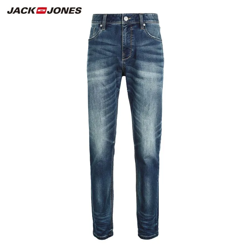 JackJones осенние мужские хлопковые Стрейчевые джинсы джинсовые штаны мужская