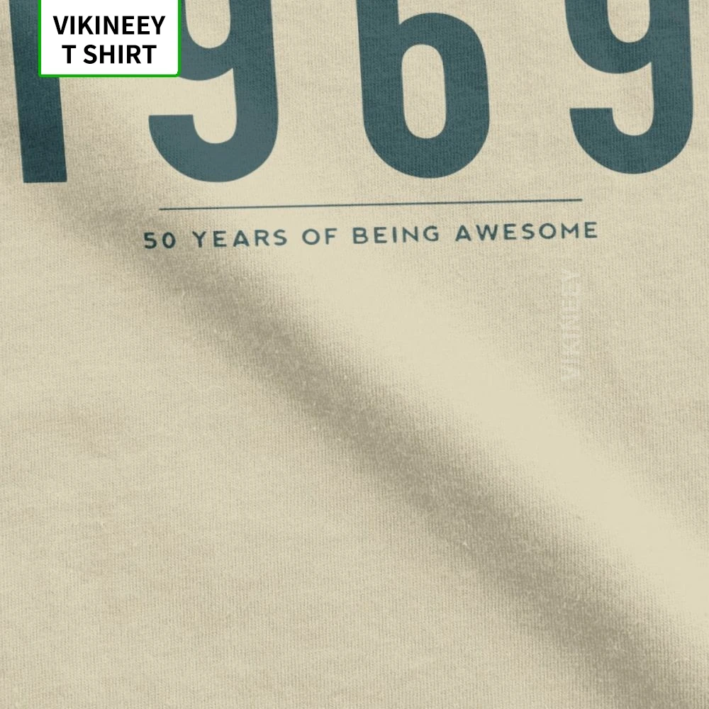 50th День рождения Футболка подарок 1969 50 лет удивительные мужские футболки Новинка