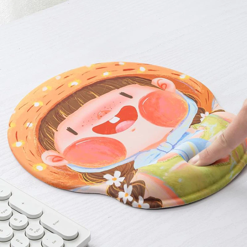 

Creative Cartoon Anime Silicone Wrist Mouse Pad Gamer Computer Rest Support kawaii mousepad hand rest desk accessories wholesale