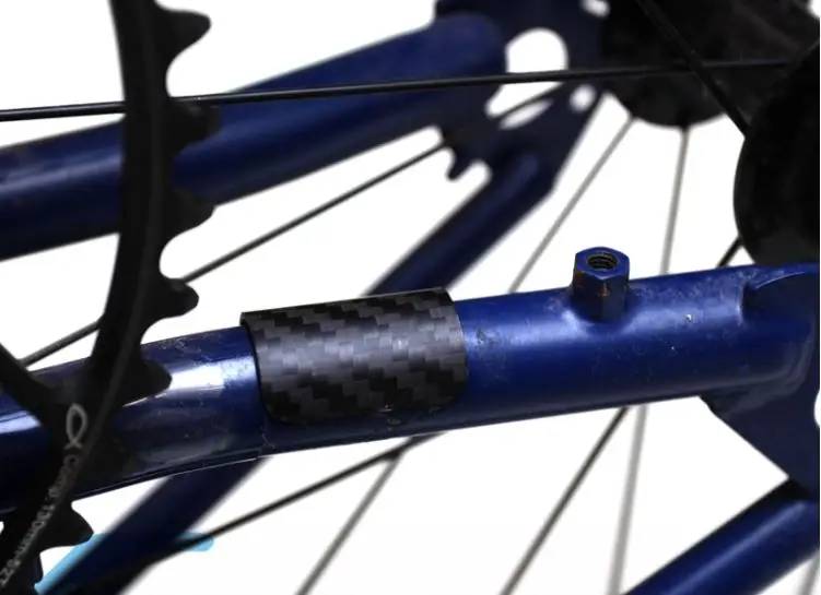 Brompton складной велосипед из углеродного волокна перо нижней рамы Защита задняя треугольная оправа протектор стикер аксессуары для велосипеда