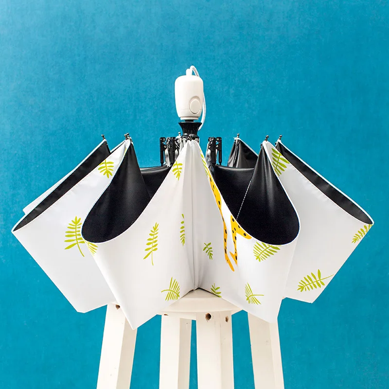 Зонт женский Автоматический в Корейском стиле маленький складной ретро-Зонт от