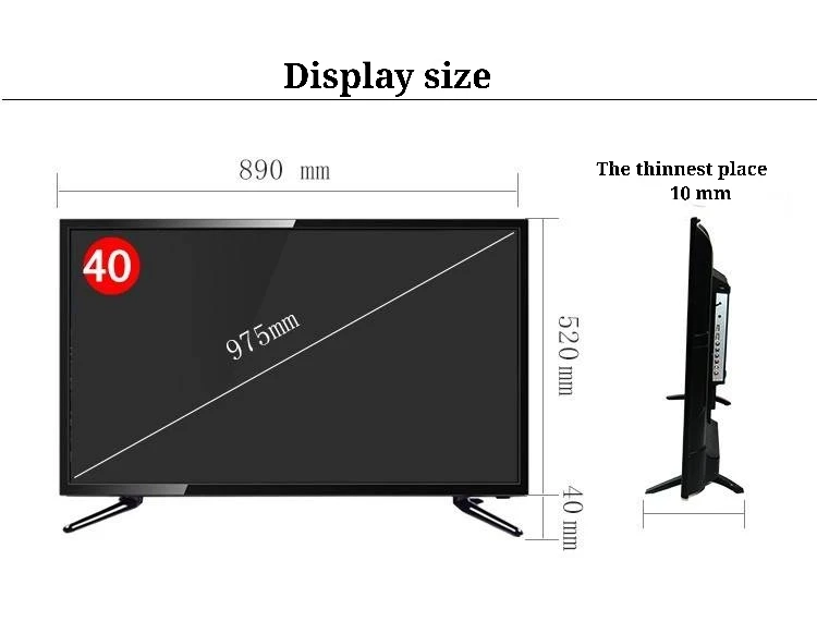 32 40 43 50 55 60 дюймов Китай Smart Android LCD LED TV 4K UHD Factory дешевый Телевизор с плоским экраном