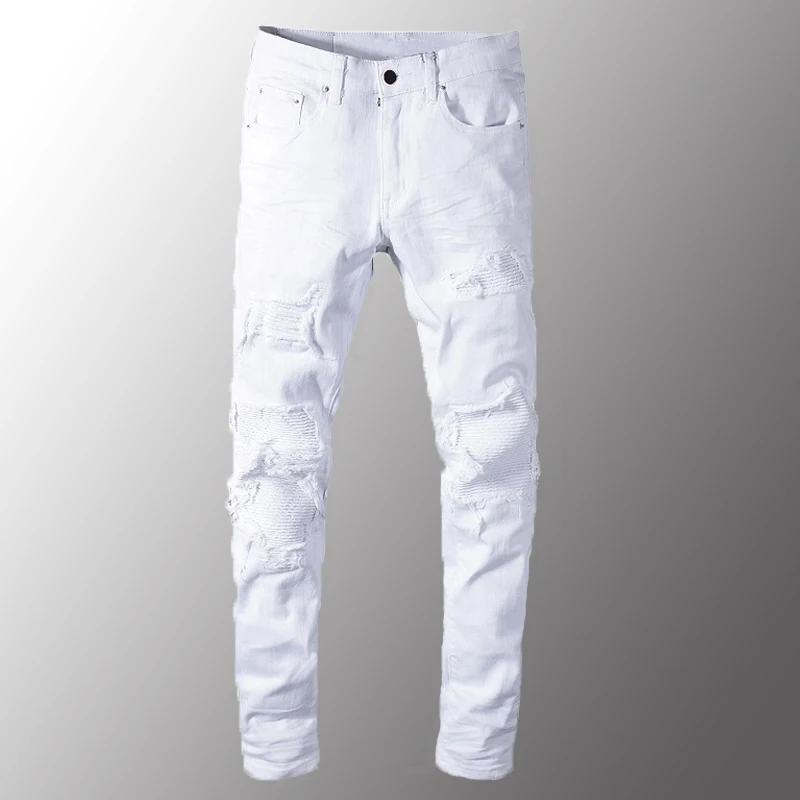 Minglu протектор Для мужчин s джинсы для женщин Роскошные белые куртки-пуховики на