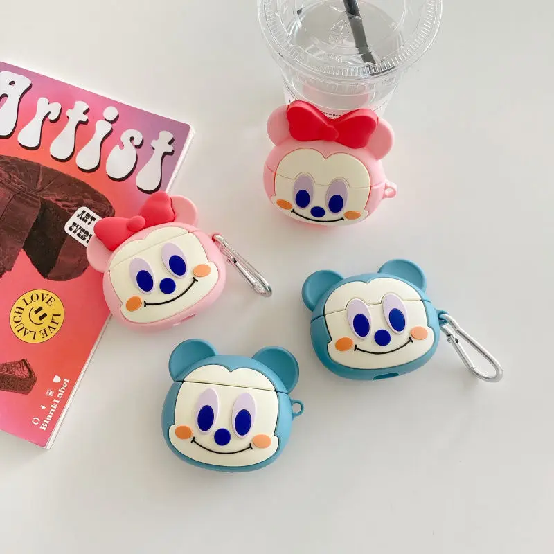 Disney Cute Mickey Minnie AirPods1/2 Generation Protective Case iPhone Pro 3 Wireless Bluetooth Headset Lovers Soft | Игрушки и хобби