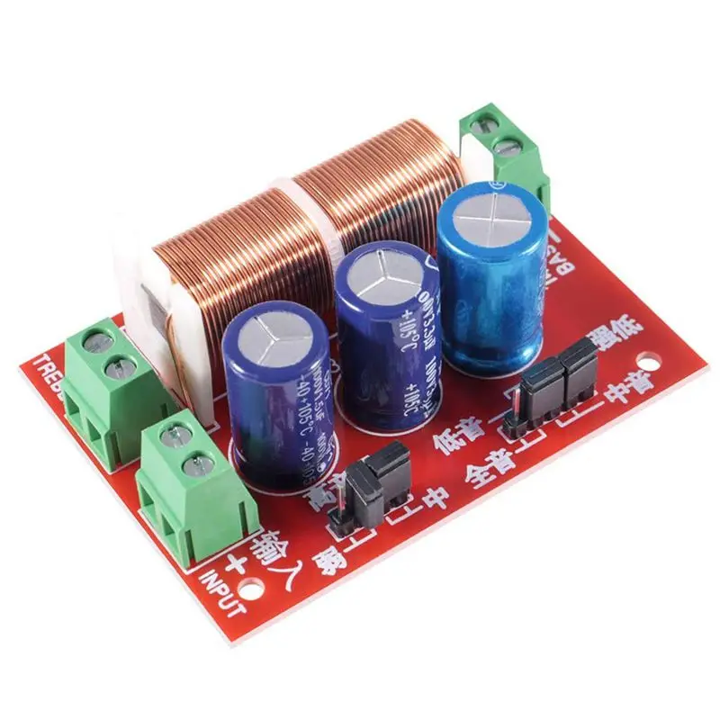 Делитель частоты аудио на 2 выхода с регулировкой высоких и низких частот на 400 Вт, обновленная версия.