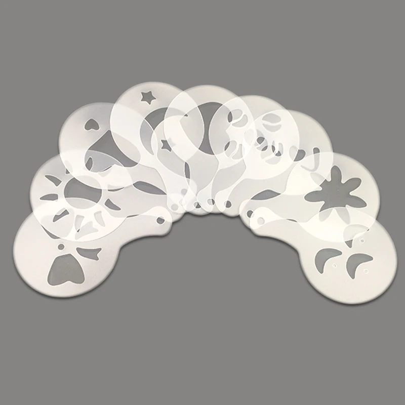 16 шт. трафарет для кофе с фильтром кофеварка капучино трафареты бариста шаблоны