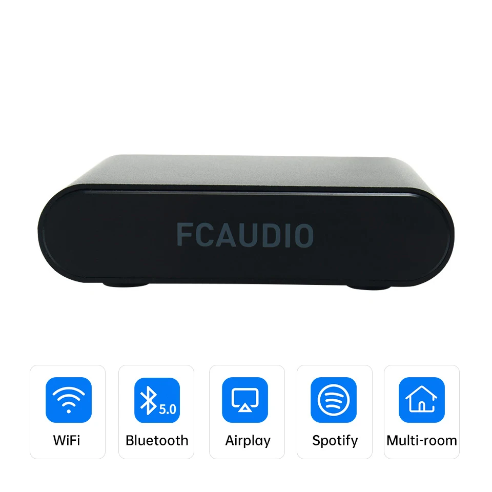 

WR10 WiFi And Bluetooth 5.0 HiFi Stereo Audio Receiver Adapter With Spotify Airplay DLNA Internet Radio Multiroom Free App