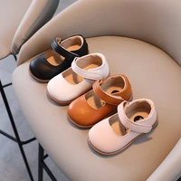 korean fashion pu kids shoes round toe toes covered princess mary jane autumn summer solid simple hollow comfortable boys shoes