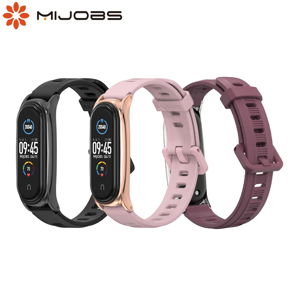 Ремешок для Mi Band 5 6 7 Global наручный браслет Miband силиконовый ремешок-браслет 3 4