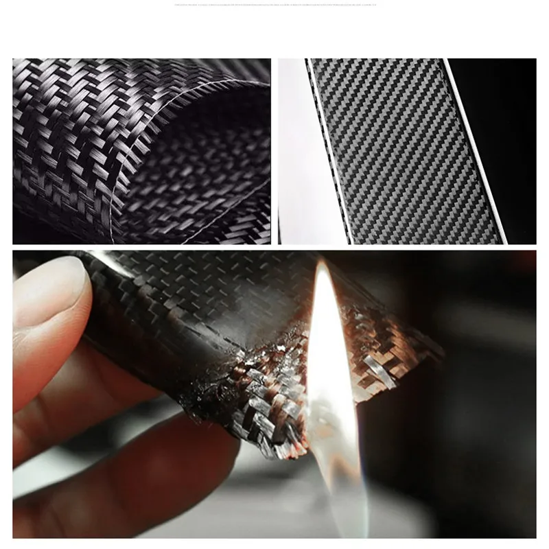 4 шт. накладки из настоящего углеродного волокна для автомобиля наружные B-Pillar