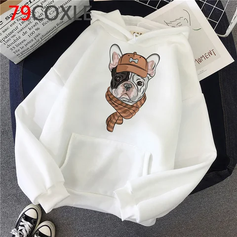 Pug Dog French Bulldog Pugs hoodies female  graphic grunge Ulzzang women hoody clothing graphic Ulzzang