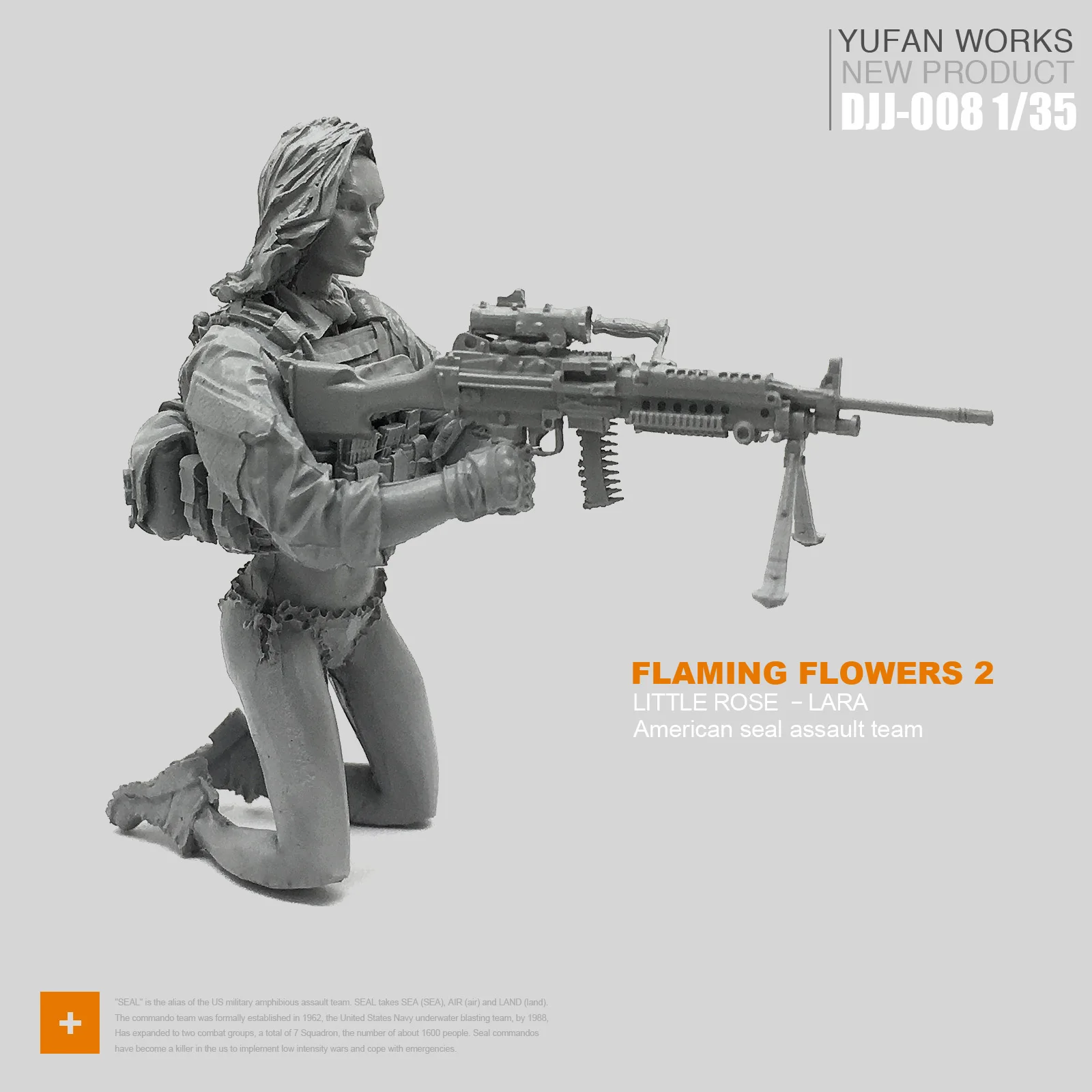 

Модель Yufan 1/35, женщина-солдат из смолы, статуэтка красоты