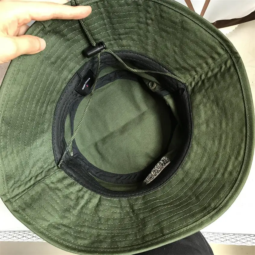 

SAVAGE Windproof Rope Bucket Hat Ladies Women Men Sun Wide Brim Fishing Hat Fisherman Cap Panama Pop Hip Hop Outdoor Summer 2021