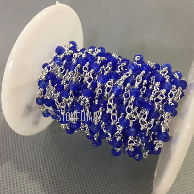 

Граненые рифленые бусины RC5022 3x4 мм, ярко-голубые нефритовые блестки