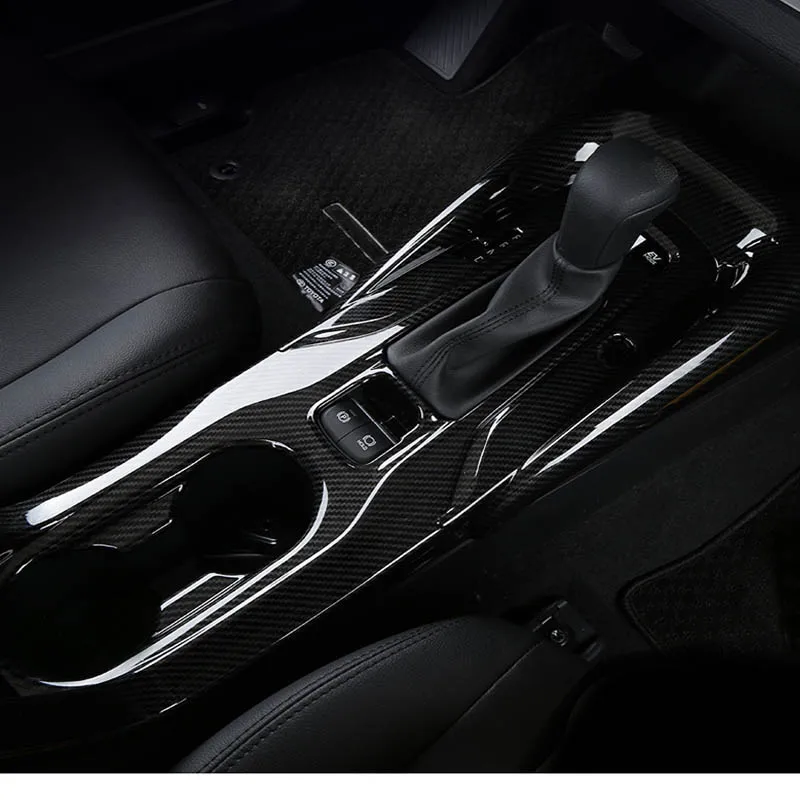 

Lsrtw2017 for Toyota Corolla E210 Car Gear Cup Panel Trims Decorative Interior Accessories 2019 2020 2021 Carbon Fiber