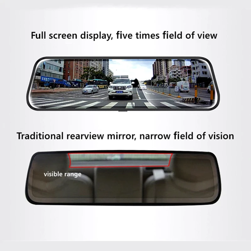 Odare 10 &quotАвтомобильный видеорегистратор зеркало HD1080P поток медиа Зеркало dvr