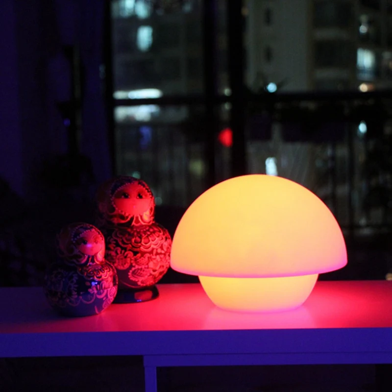 D20 * H18cm 16 цветов подсветки украшения гриб освещения IP68 многоцветная светодиодная