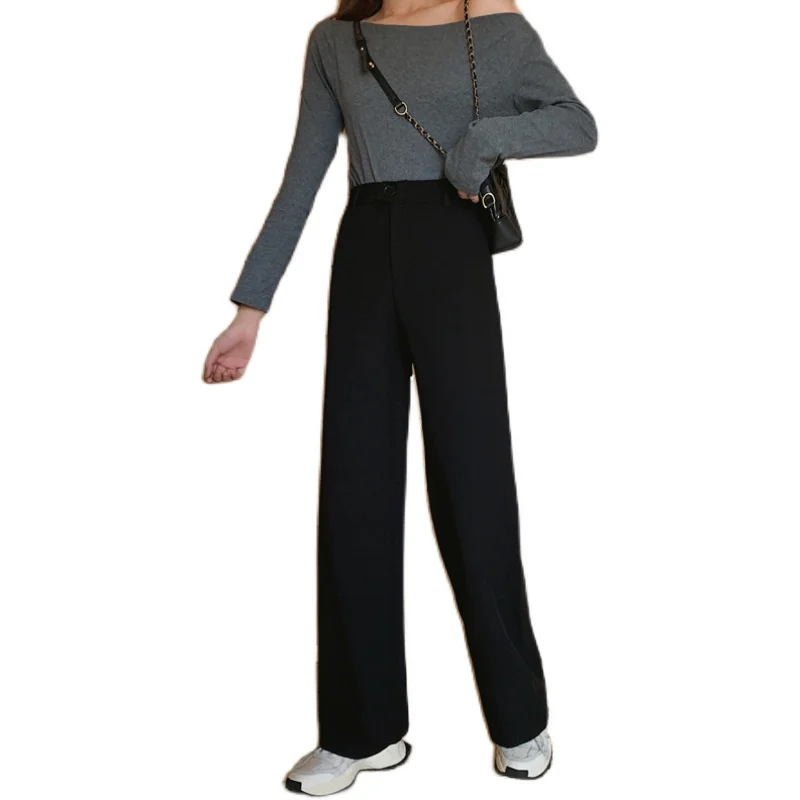 

NEW Sweatpants Women Clothes Pants Streetwear Winter Fashion Korean Style Wide Leg Harajuku Baggy Black High Waisted Vintage