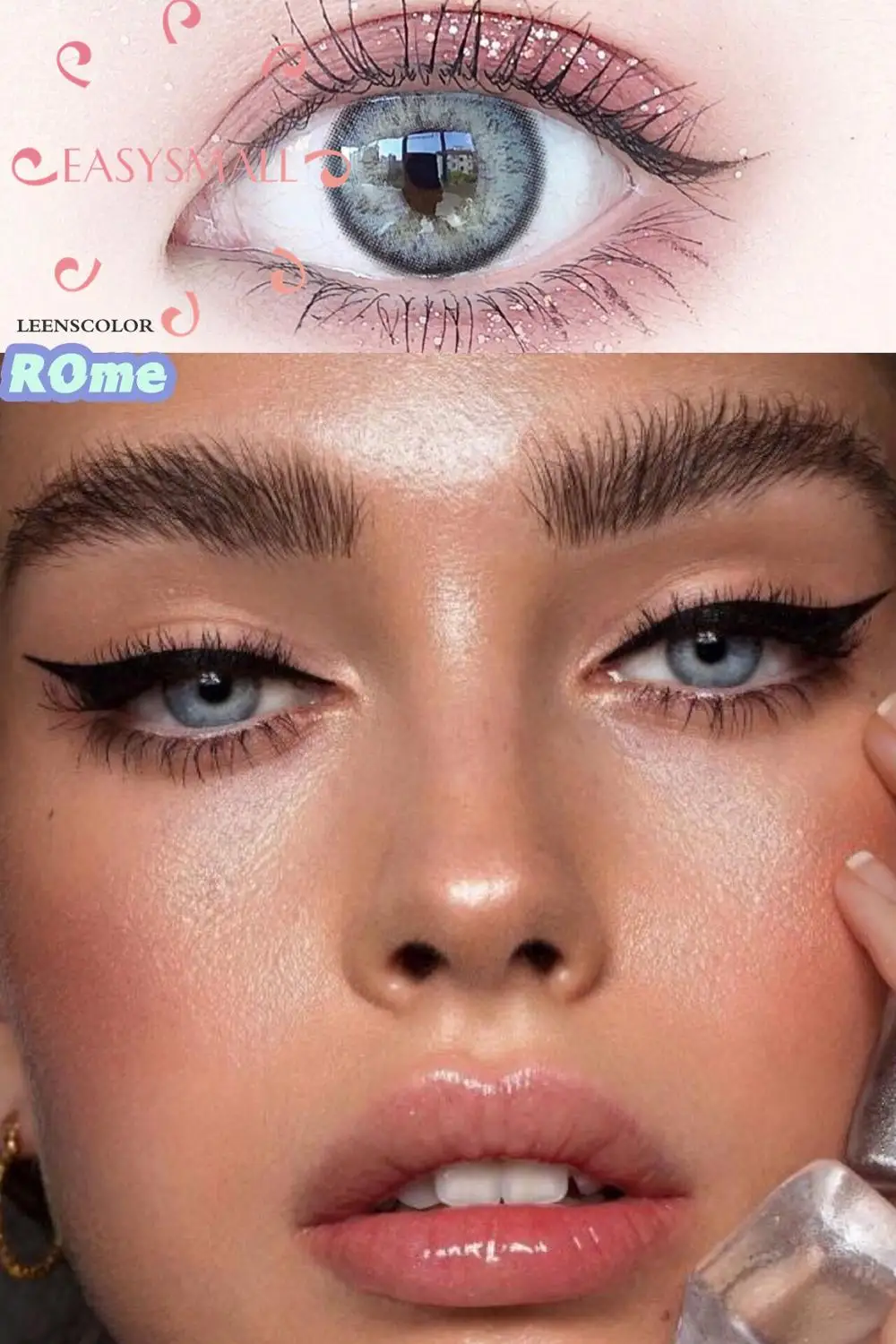 Easysmall небольшой красивый ученик Цветной контактные линзы для глаз косметический