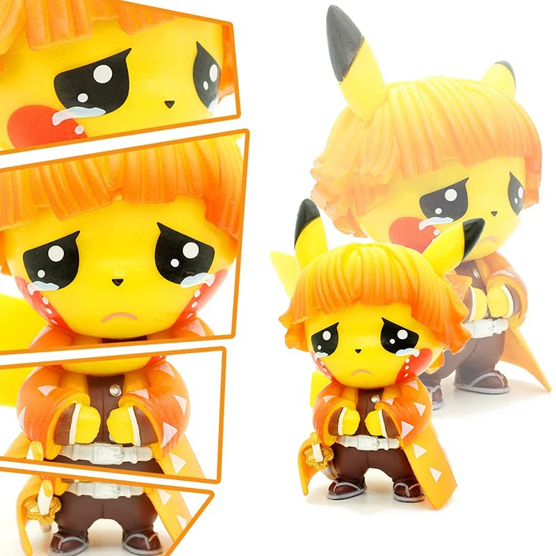 

Покемон ПВХ Пикачу Косплей демона убийца камадо Nezuko статуи Фигурки Коллекционная экшн Статуэтка игрушка модель для детей