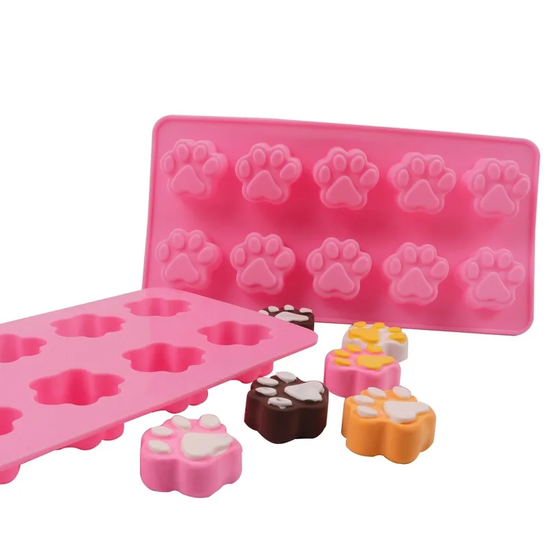 1 предмет 10 ячеек силиконовые формы Инструменты для тортов с мультяшным котом из