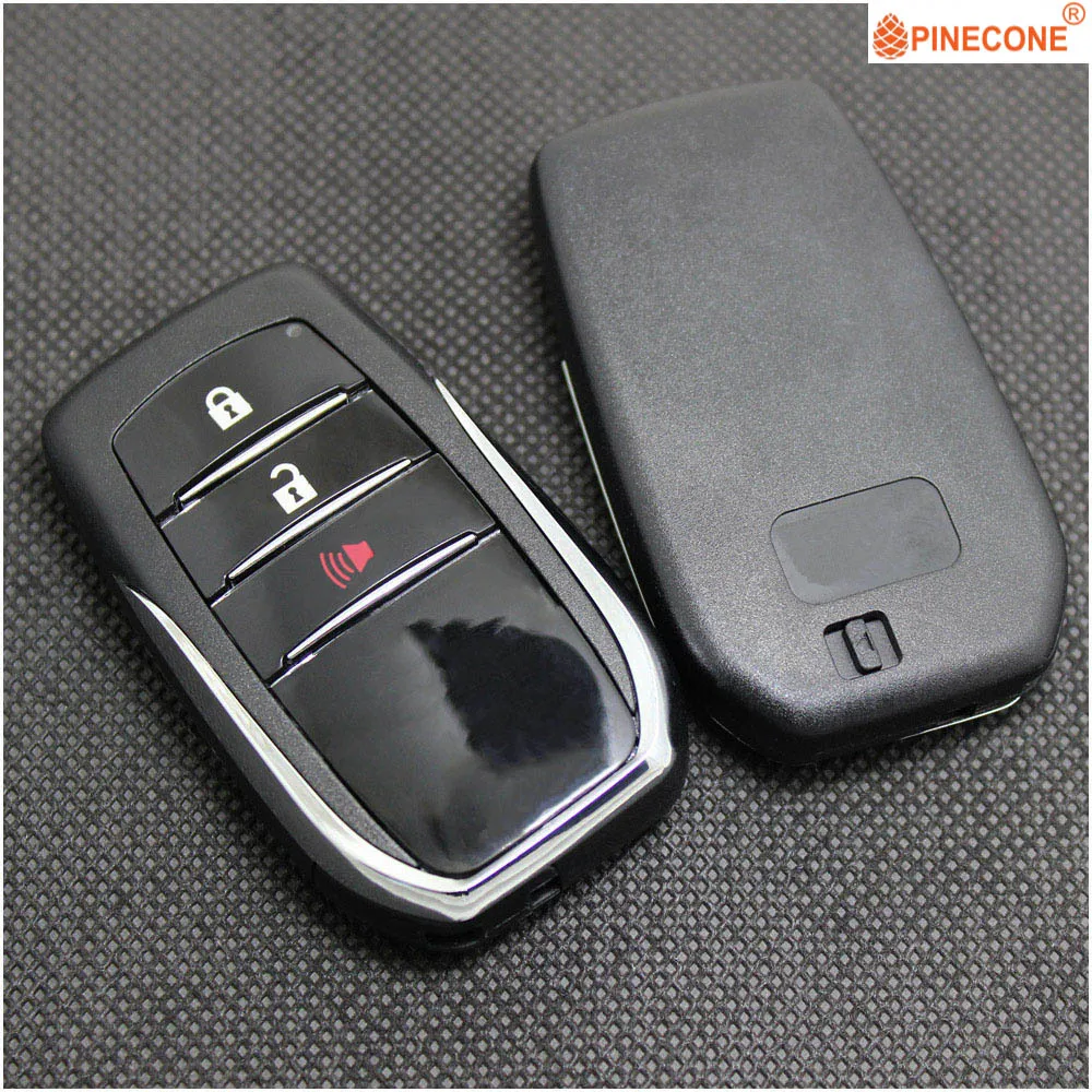 Чехол для ключа PINECONE для TOYOTA CAMRY CROWN FORTUNER HIGHLANDER PRADO RAV4 с функцией Smart Keyless Entry, замена пульта дистанционного управления для автомобиля.