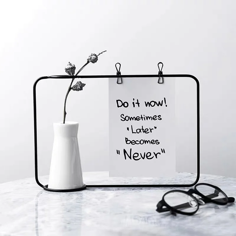 Рамка для фотографий из кованого железа в скандинавском стиле керамический