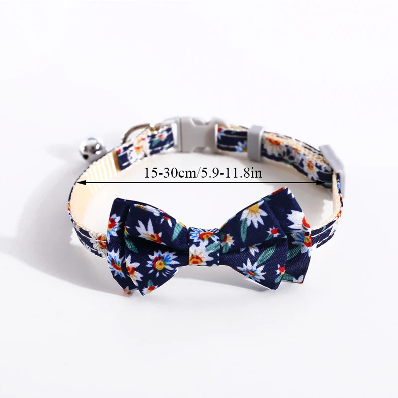 

Pet Collar Lovely Pet Bow Daisy Flowers Tie Bell Necklace Bow Tie Pet Accessories Fashion Adjustable Flower Bow Collar