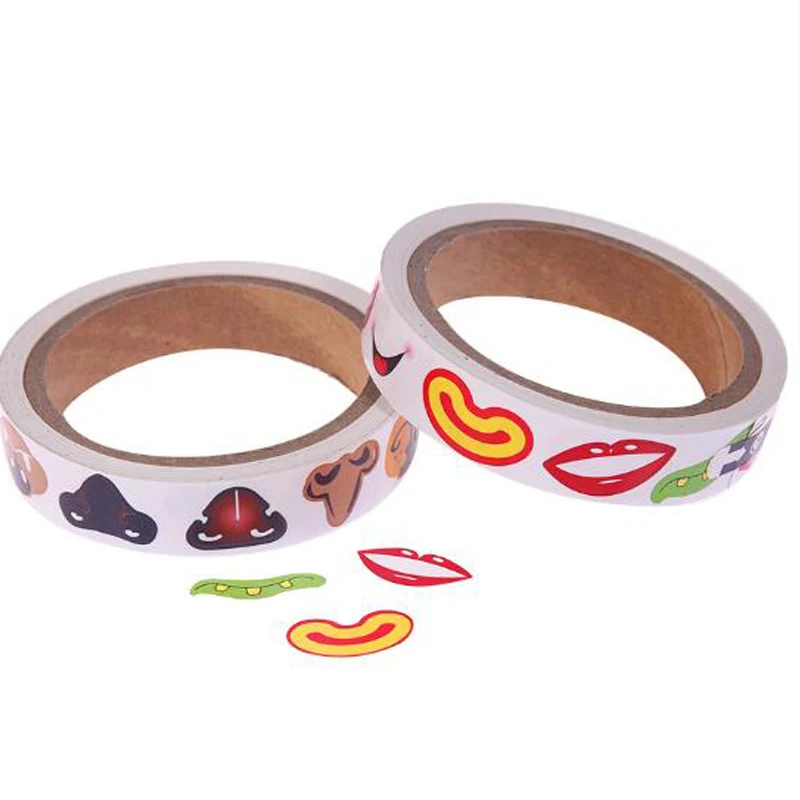 Наклейки сделай сам для детей Мультяшные животные глаза нос рот обучающие