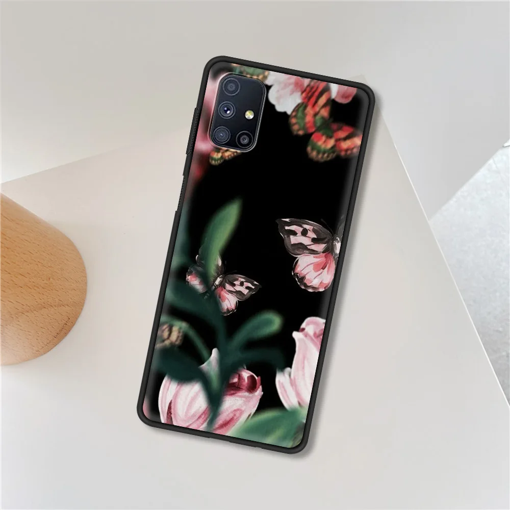 

Flowers Luxury Soft Cover for Samsung Galaxy M11 M21 M30S M31 M31S M51 A7 A9 2018 Smartphone Accessories Case