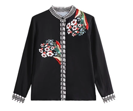 

Black Woman Blouses Shirts Chiffon Floral Korean Blouse Camisas Femininas Elegantes Blusas Mujer De Moda 2020 Women's Shirts