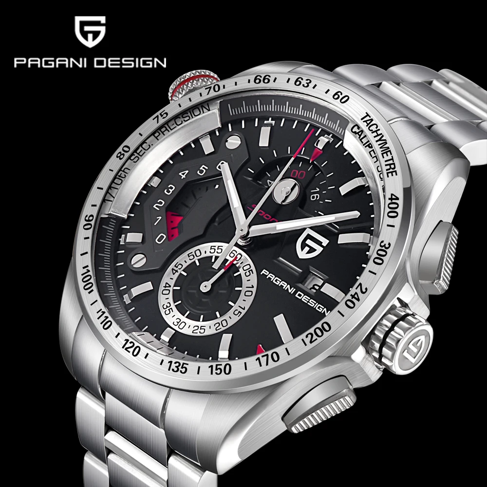 Reloj Hombre люксовый бренд PAGANI дизайнерские спортивные часы мужские Модные Кварцевые