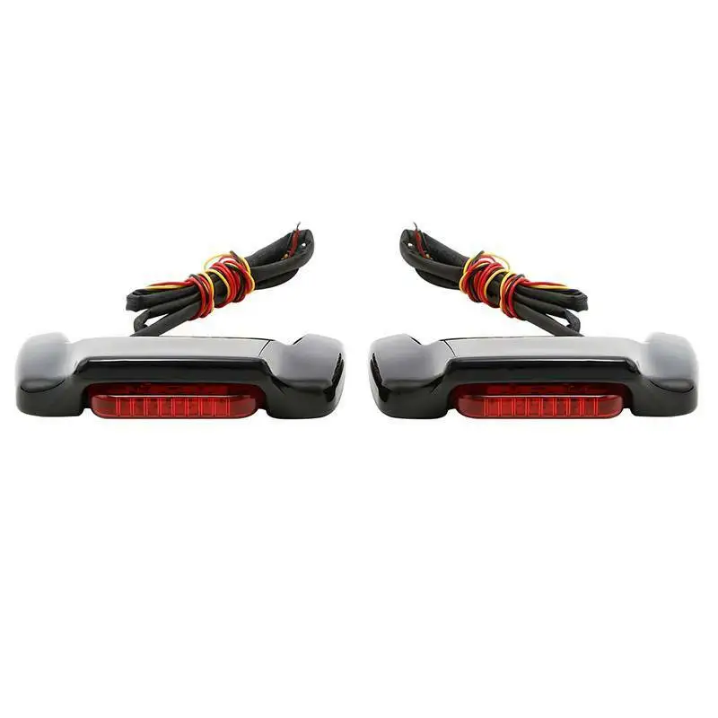 Мотоциклетные сиденья с крышкой спойлеры со светодиодный светильник кой для Harley