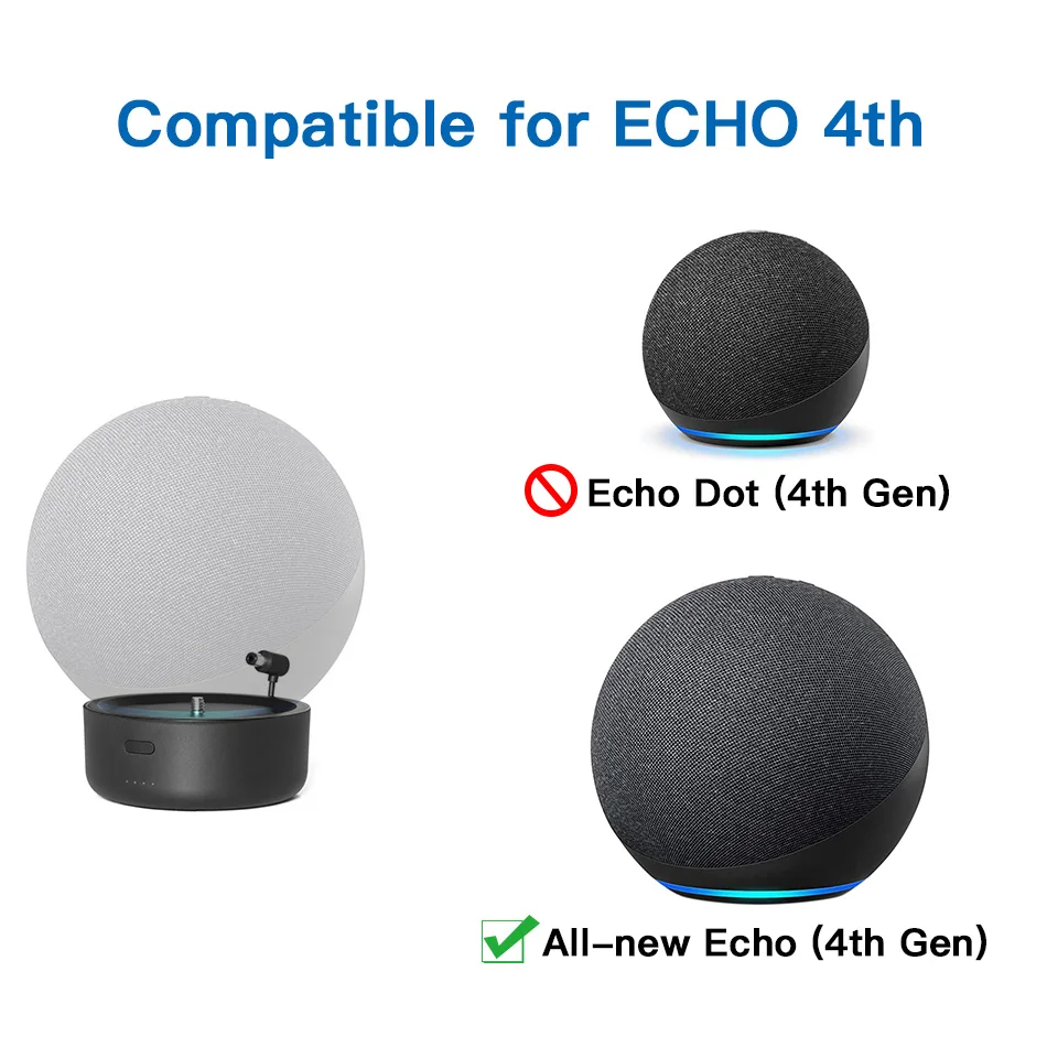 E4 батарея база для всех new Echo 4 го поколения Amazon Alexa динамик 10000 мАч портативный