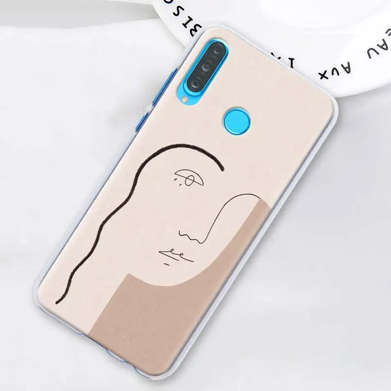 Забавный чехол для телефона с абстрактным рисунком лица Матисс для huawei P20 Lite P20 P30 Pro P9 P10 Lite P Smart Plus Твердый Чехол