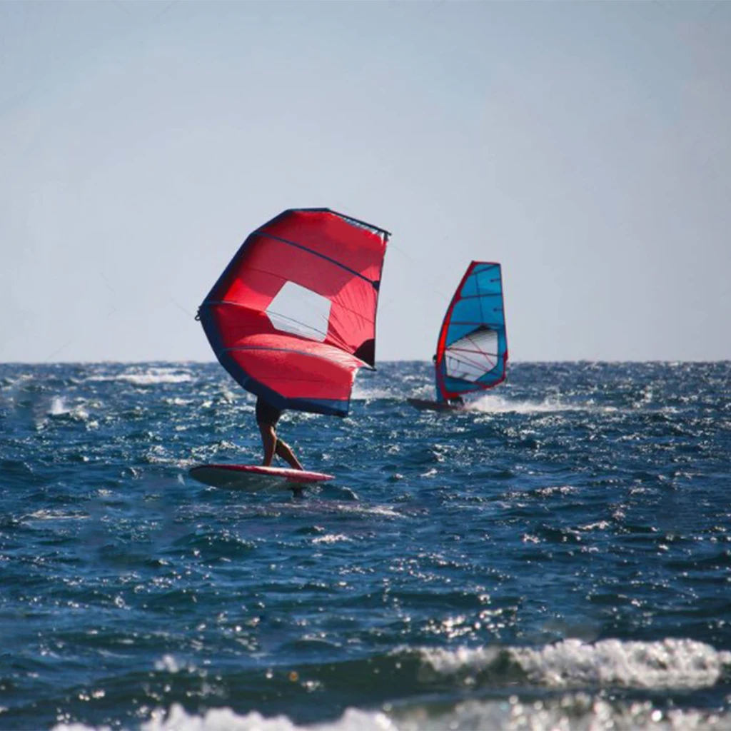 

Durable Aluminum Hand Held Wing Hydrofoil Supports Parachute