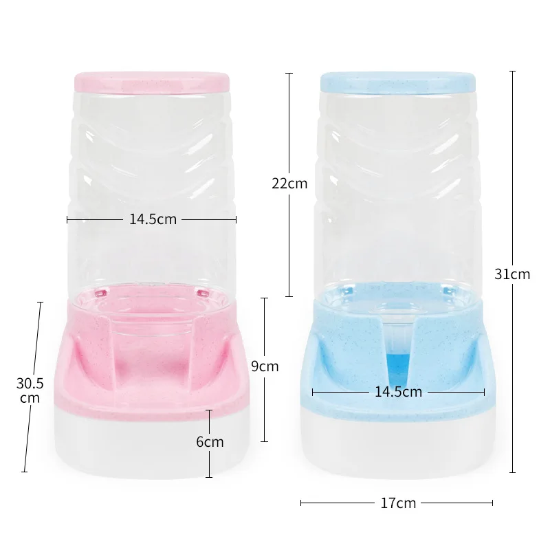 3.5L пластиковая миска для кошек автоматическая кормушка собак диспенсер воды