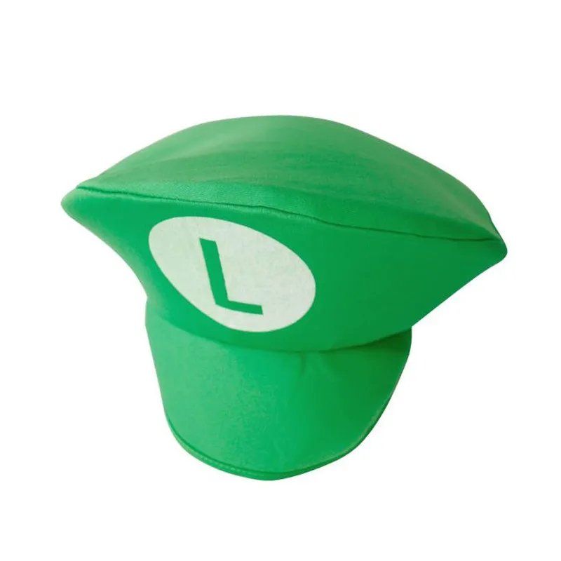 Супер Братья Марио игра Аниме Косплей Луиджи такой же пункт шляпа вечерние