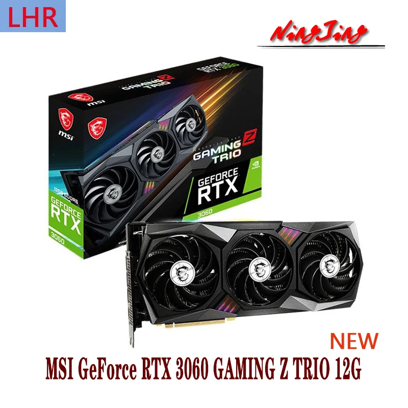 MSI GeForce RTX 3060 GAMING Z TRIO 12G Video Cards GPU Graphic Card  RTX3060 12GB LHR NEW graphics card for desktop