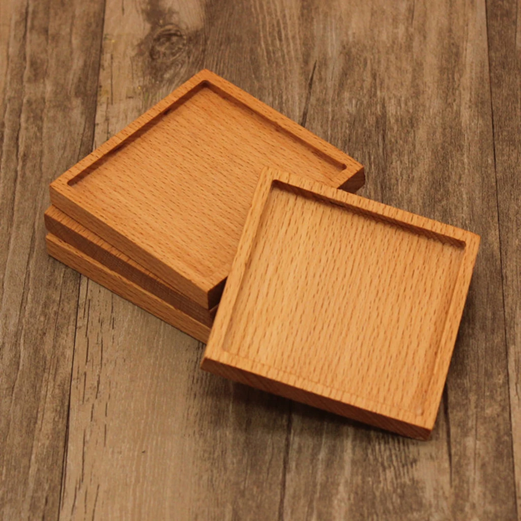 Деревянная чаша для чая из бука/грецкого ореха подставка кофе и напитков чайный