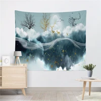 nature landscape tapestry wall hanging aesthetic trippy hippie tapestries beach towel shawl throw sheet home decor