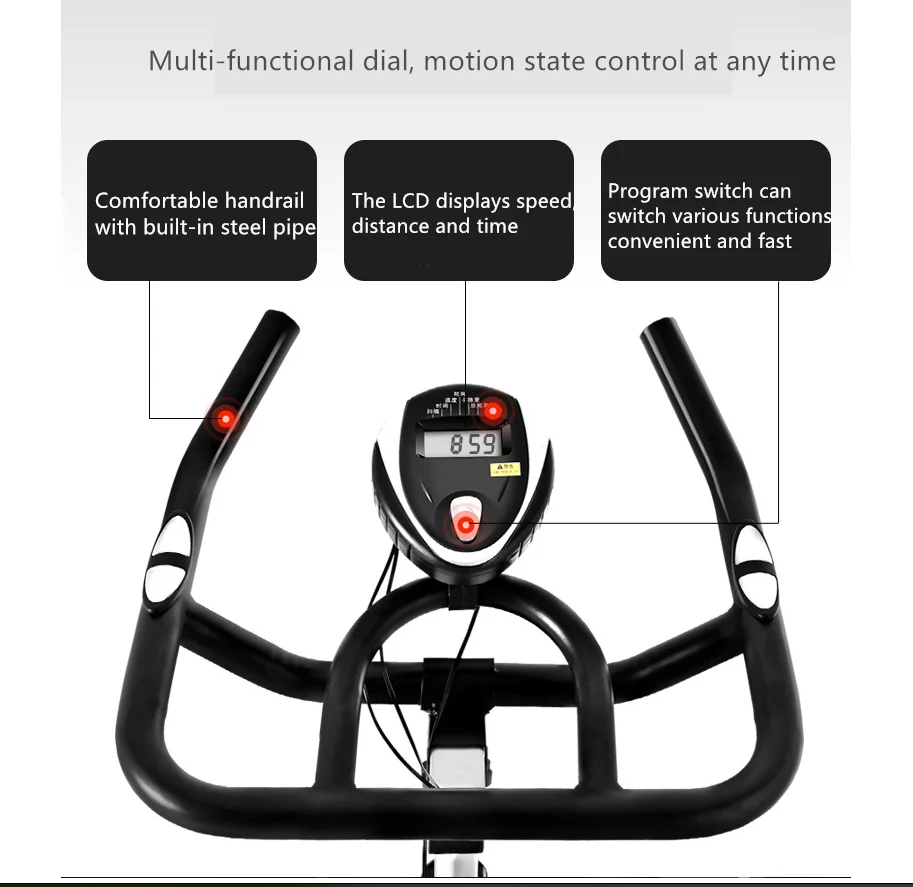 

A057 Family Bicycle Bici Estatica Slimming Spinning Bike Fitness Room Exercise Bikes Bicicleta GYM Cycling Sports