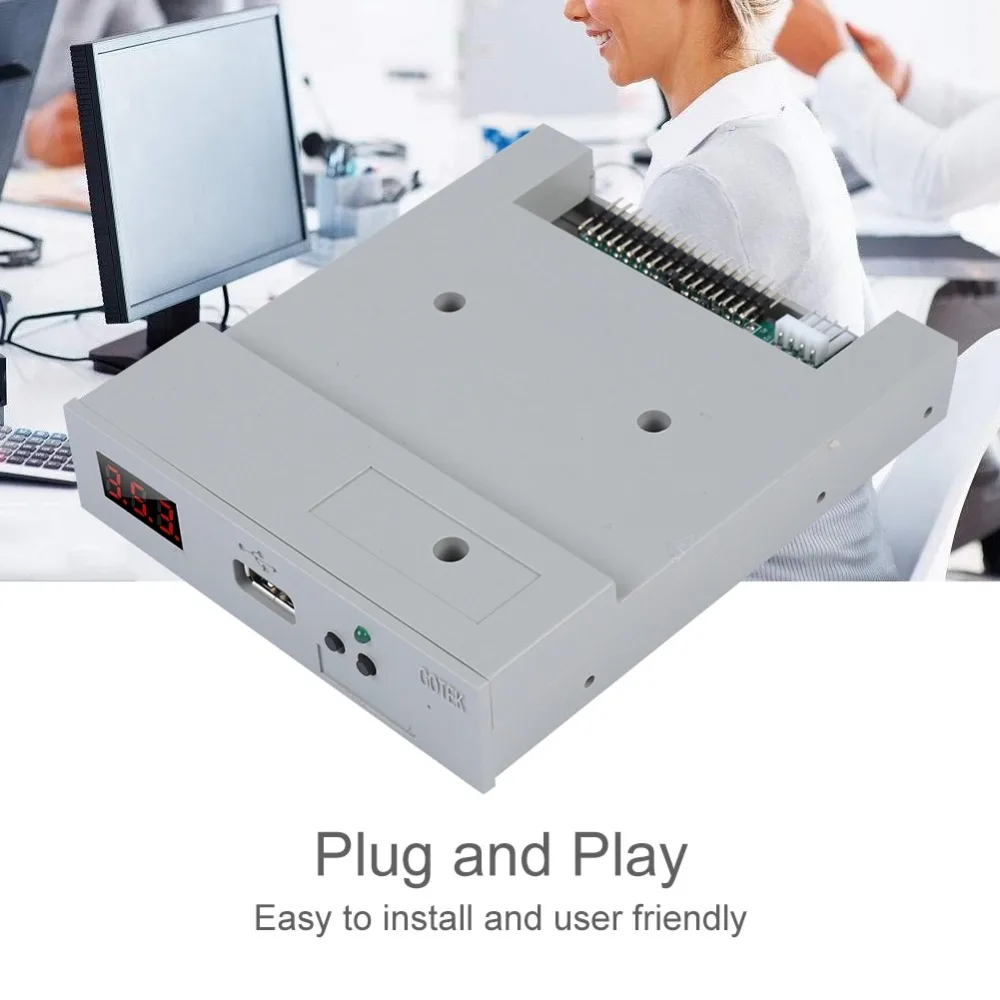 SFR1M44-U100 3.5in 1,44 MB USB SSD дисковод эмулятор Plug and Play белый
