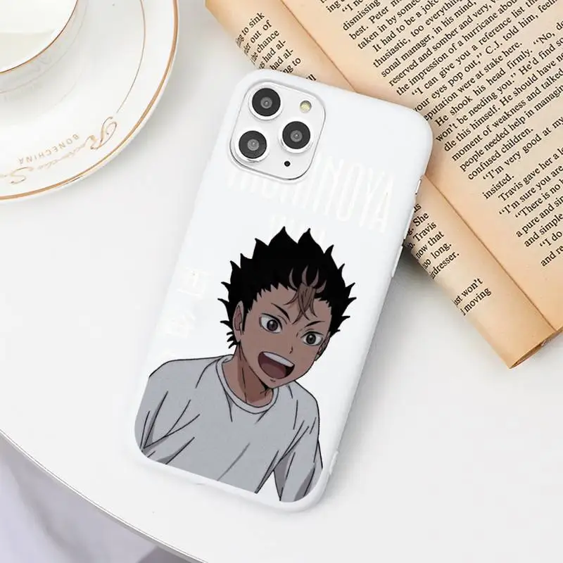

haikyuu Poster volleyball Japan anime Phone Case Candy Color for iPhone 6 6S 7 8 11 12 XS X SE 2020 XR mini pro Plus MAX funda