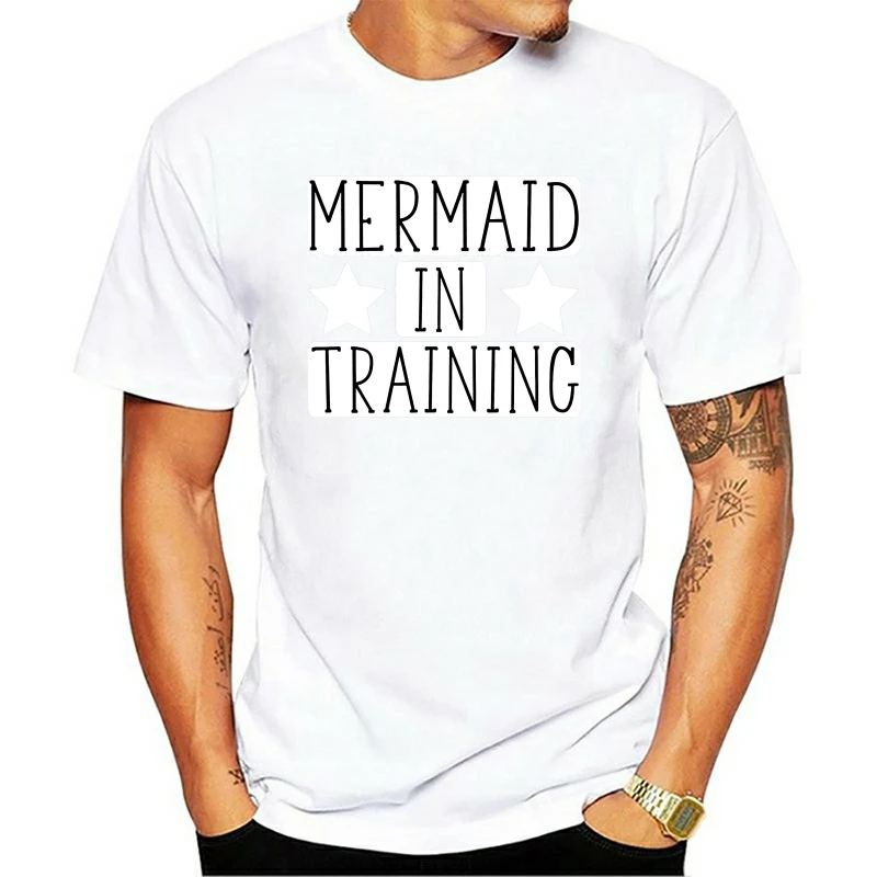 

Mermaid In Train Print Graphic Men's T-Shirt