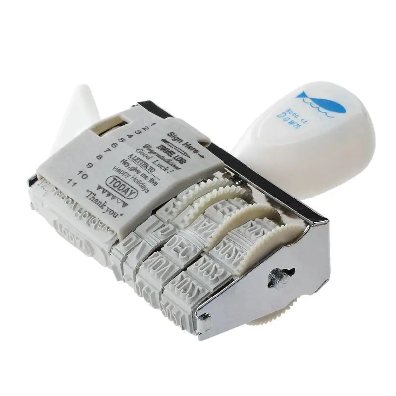 DIY слова и дата колеса резиновые датер ролик печать канцелярские товары|Штампы