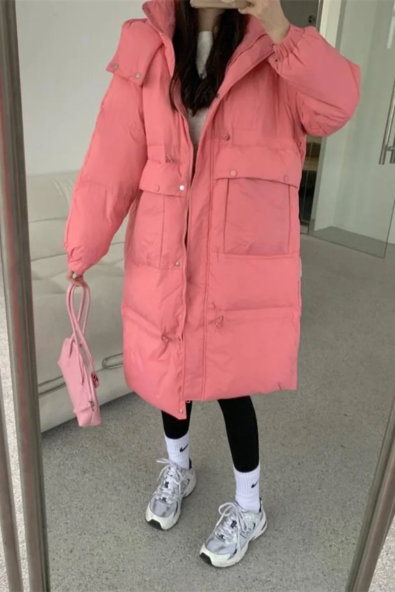 Женская хлопковая подкладка осень-зима 2021 Корейская свободная универсальная с