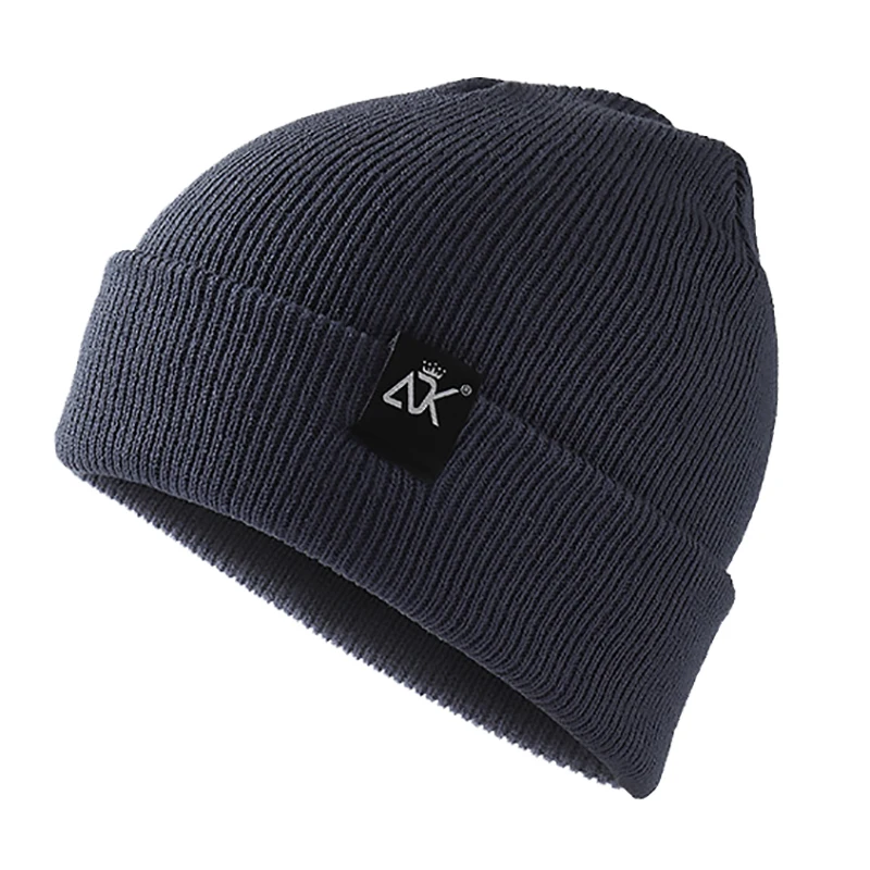 

Однотонная универсальная Детская осенняя вязаная шапка для защиты от холода зимняя шапка для мальчиков и девочек плотный пуловер