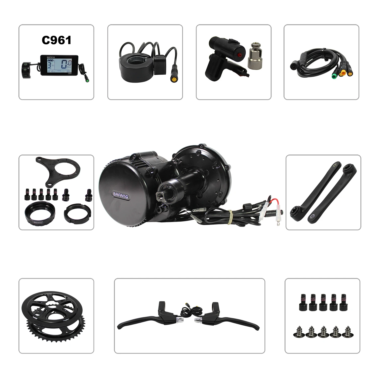 Комплект двигателя для электровелосипеда 8FUN Bafang BBS03 BBSHD 48 в 1000 Вт 68 мм 100 120 мм|mid drive