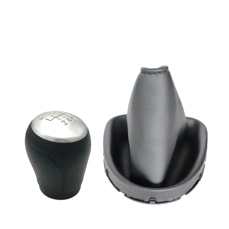 6speed leather 6 рычагов переключения передач автомобиля для NISSAN QASHQAI I J10 X-trail 2006-2013 QASHQAI II MT ручка переключения передач - Название цвета: 6speed leather